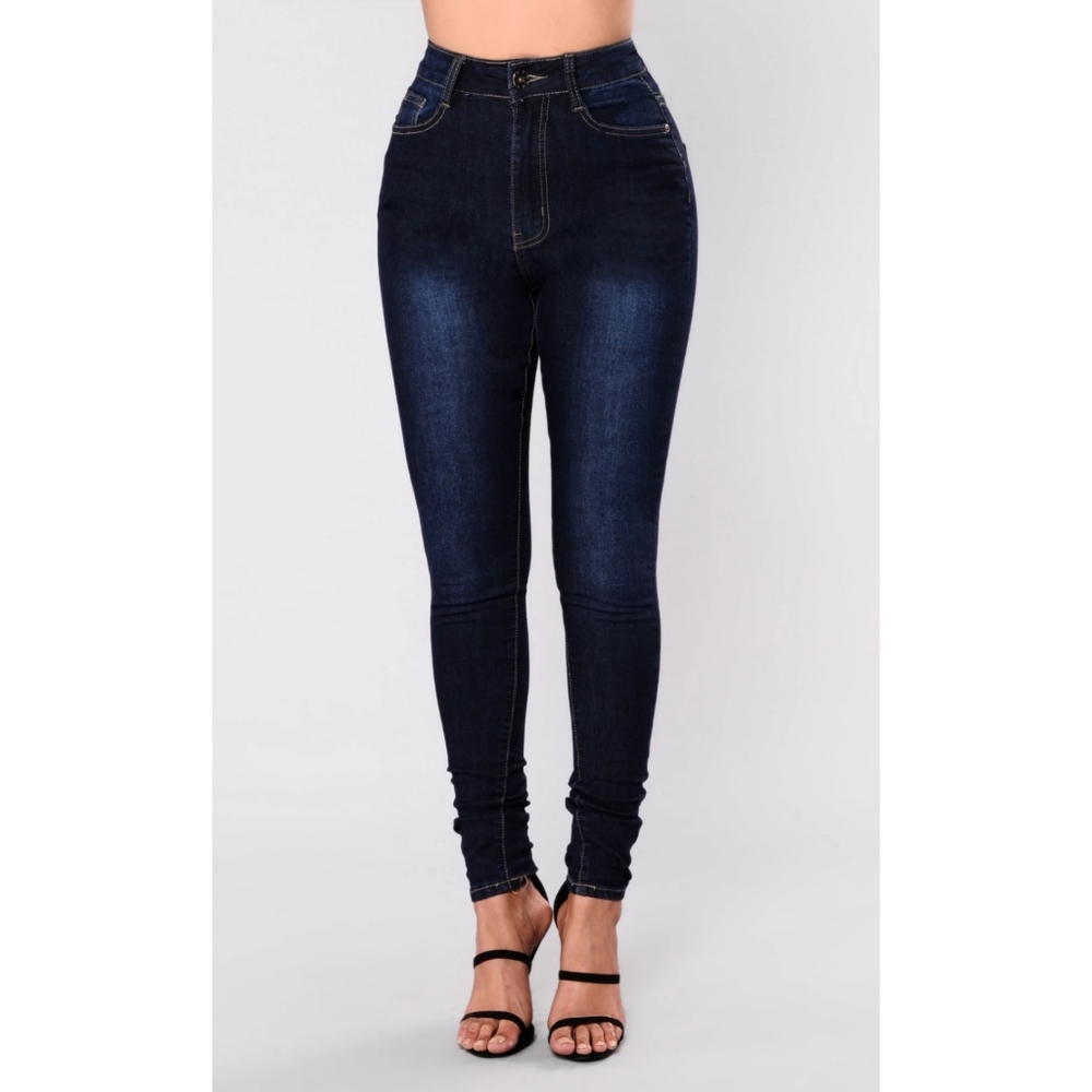Fort Worth High Rise Skinny Jean - Dark Blue